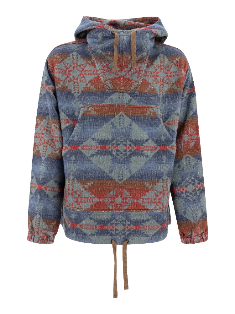"MIL Smock Jacquard Shaggy" hoodie