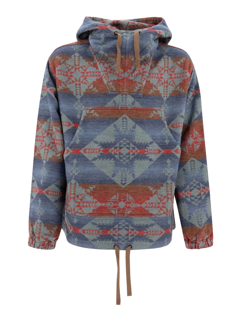 "MIL Smock Jacquard Shaggy" hoodie