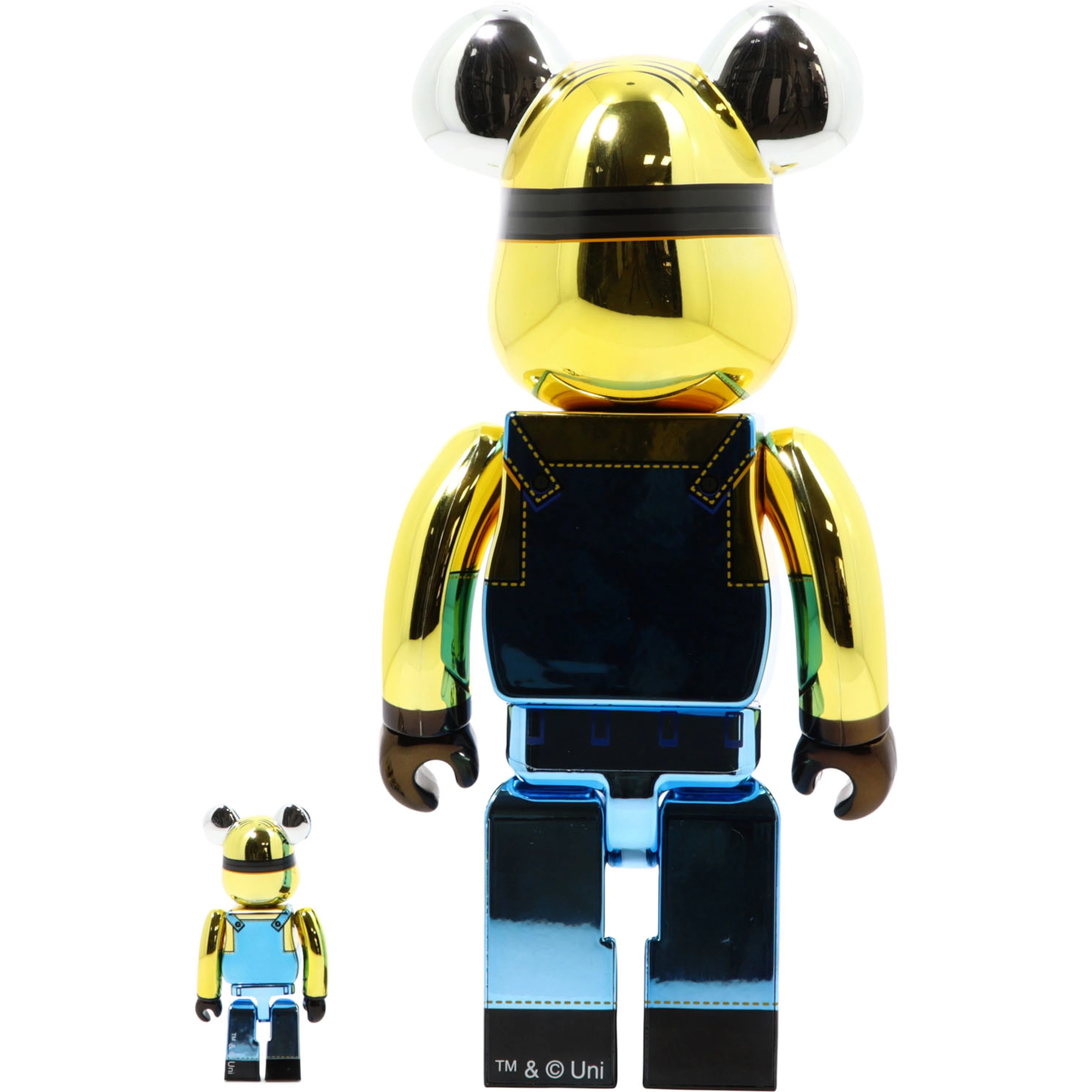 "Be@rbrick Dave Chrome" 100% and 400% toy