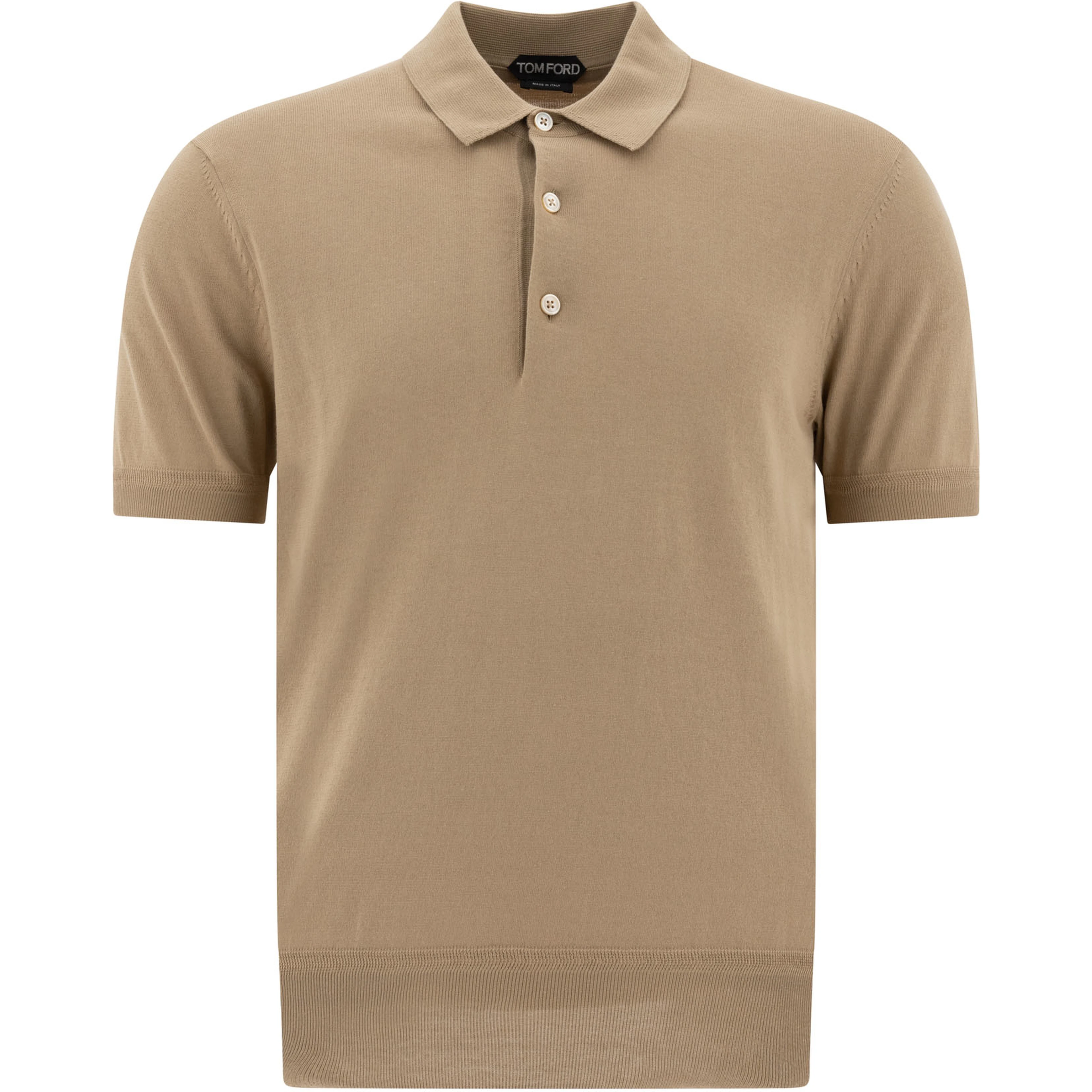 Cashmere and silk polo shirt