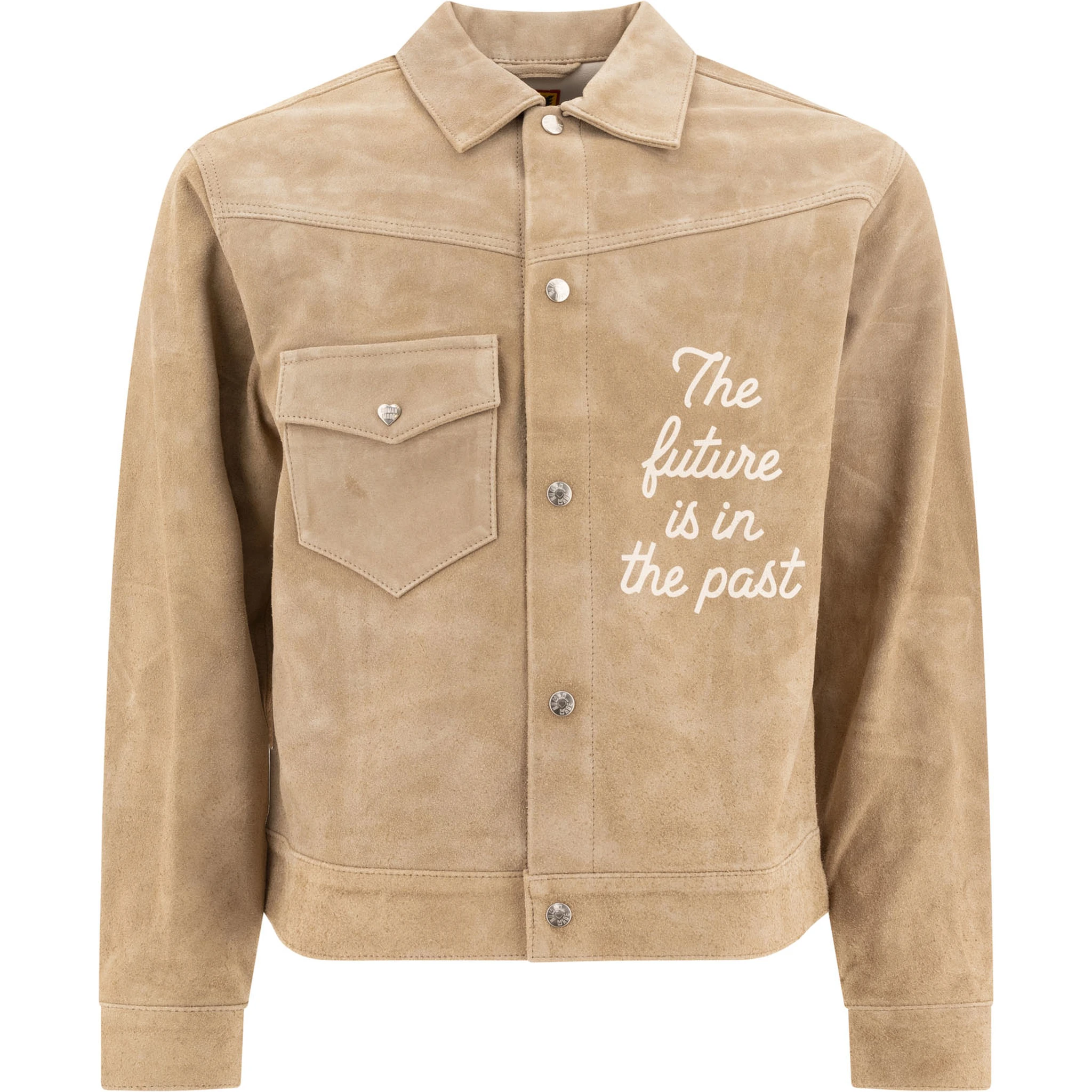 Suede leather jacket