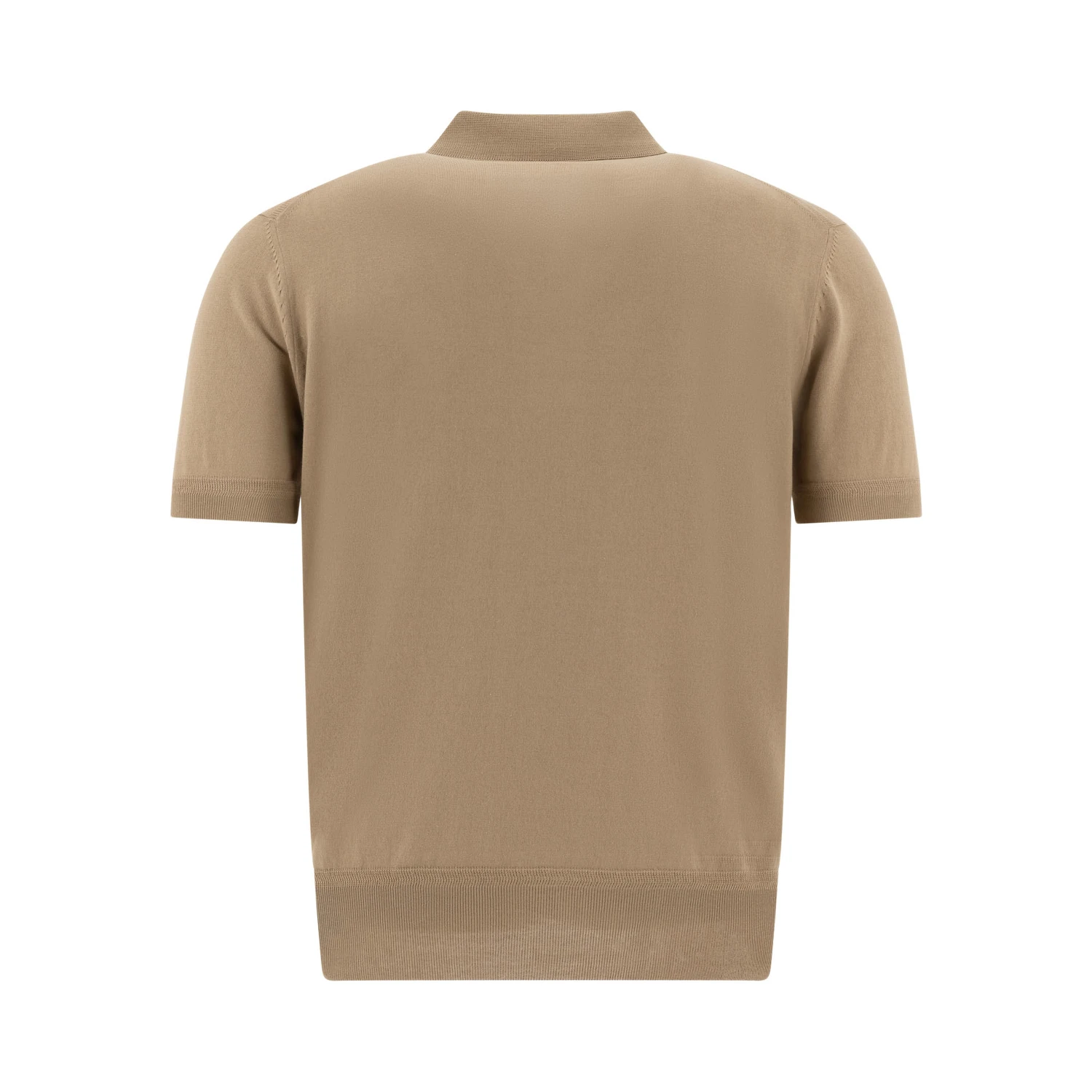 Cashmere and silk polo shirt
