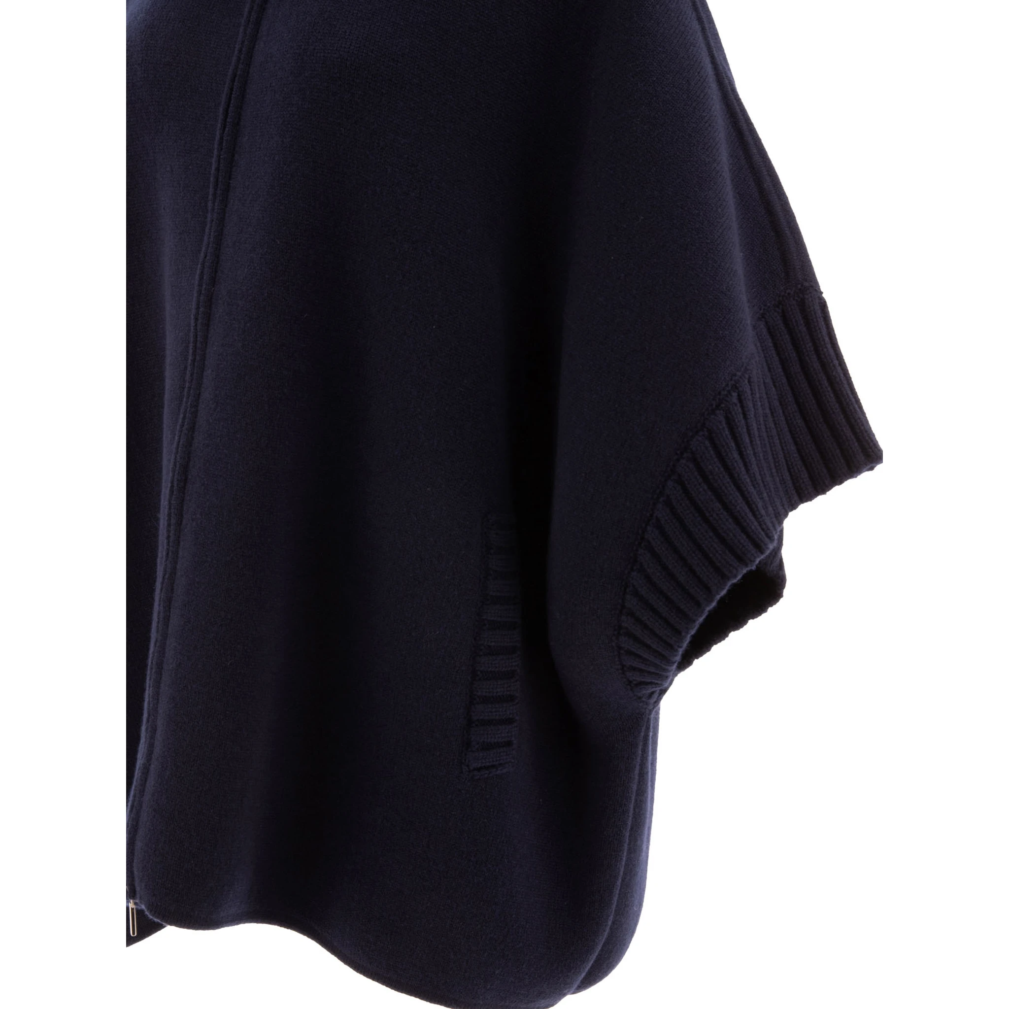 Wool and cashmere poncho