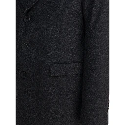 Wool coat with vest