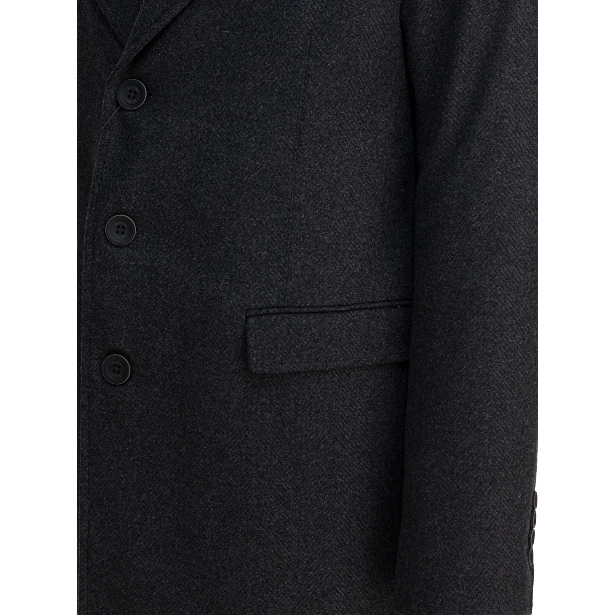 Wool coat with vest