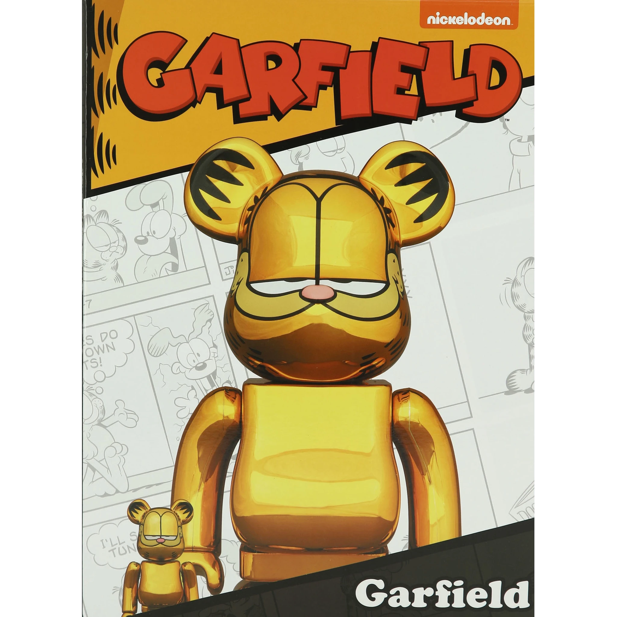 Medicom 100% + 400% Garfield Gold Chrome Be@rbrick Assorted