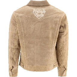 Suede leather jacket