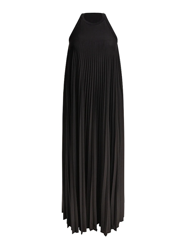 Long dress with open back