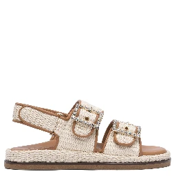 "Maya" raffia sandals