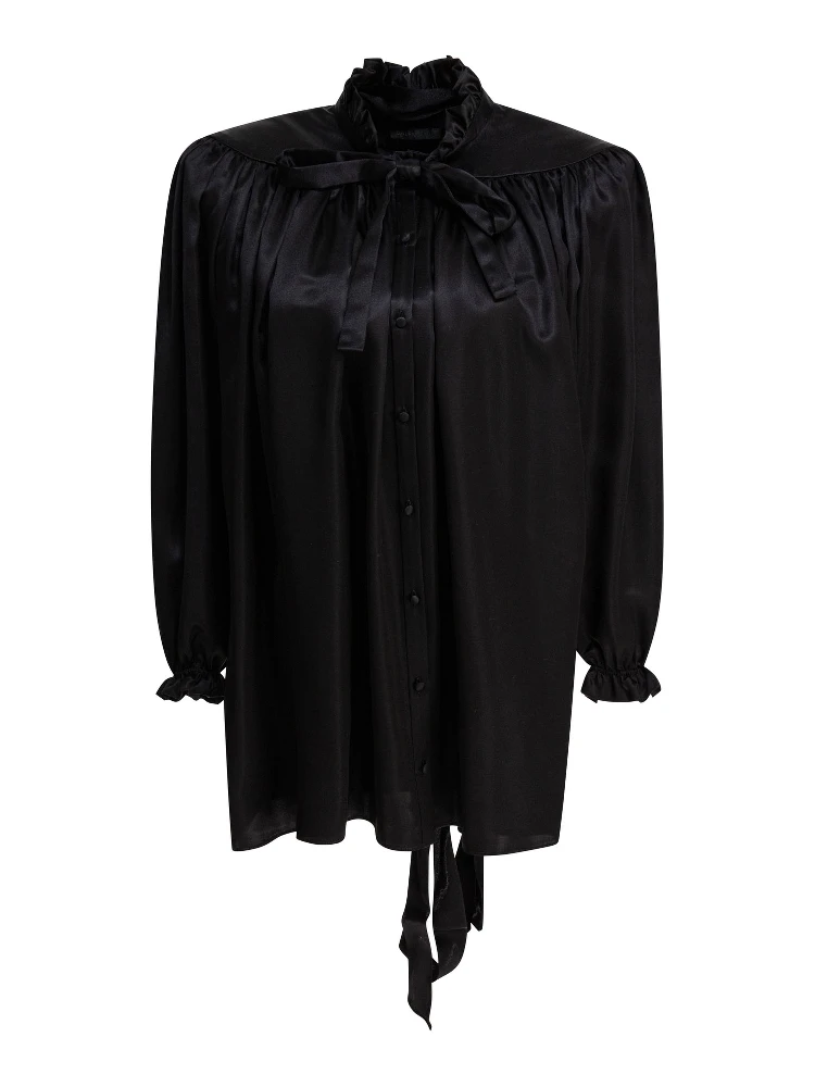 Lace-up blouse