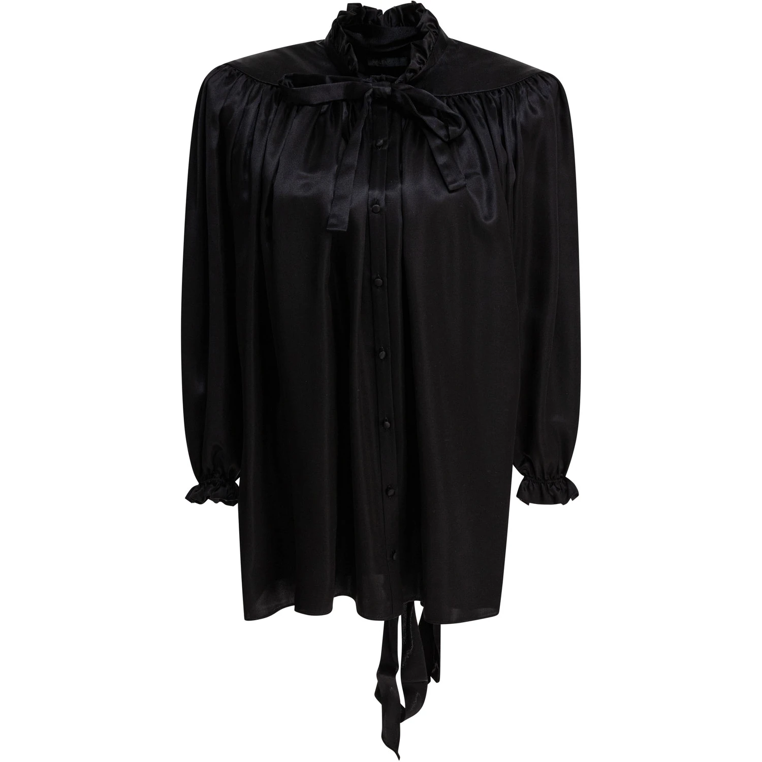 Lace-up blouse