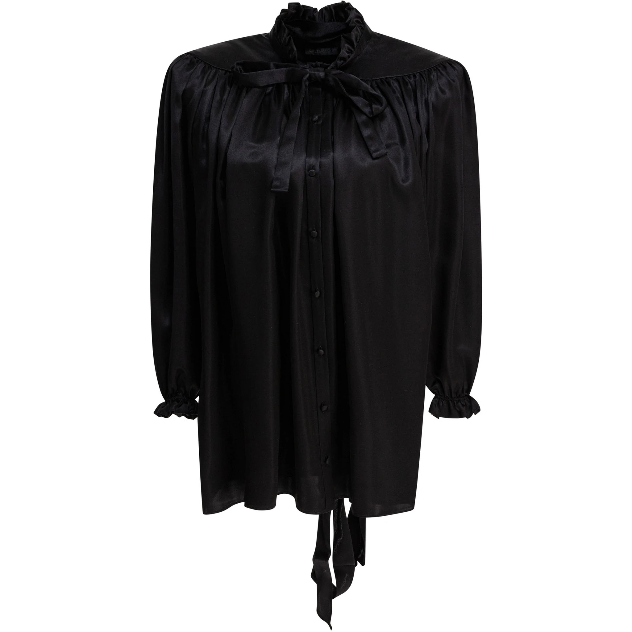 Lace-up blouse