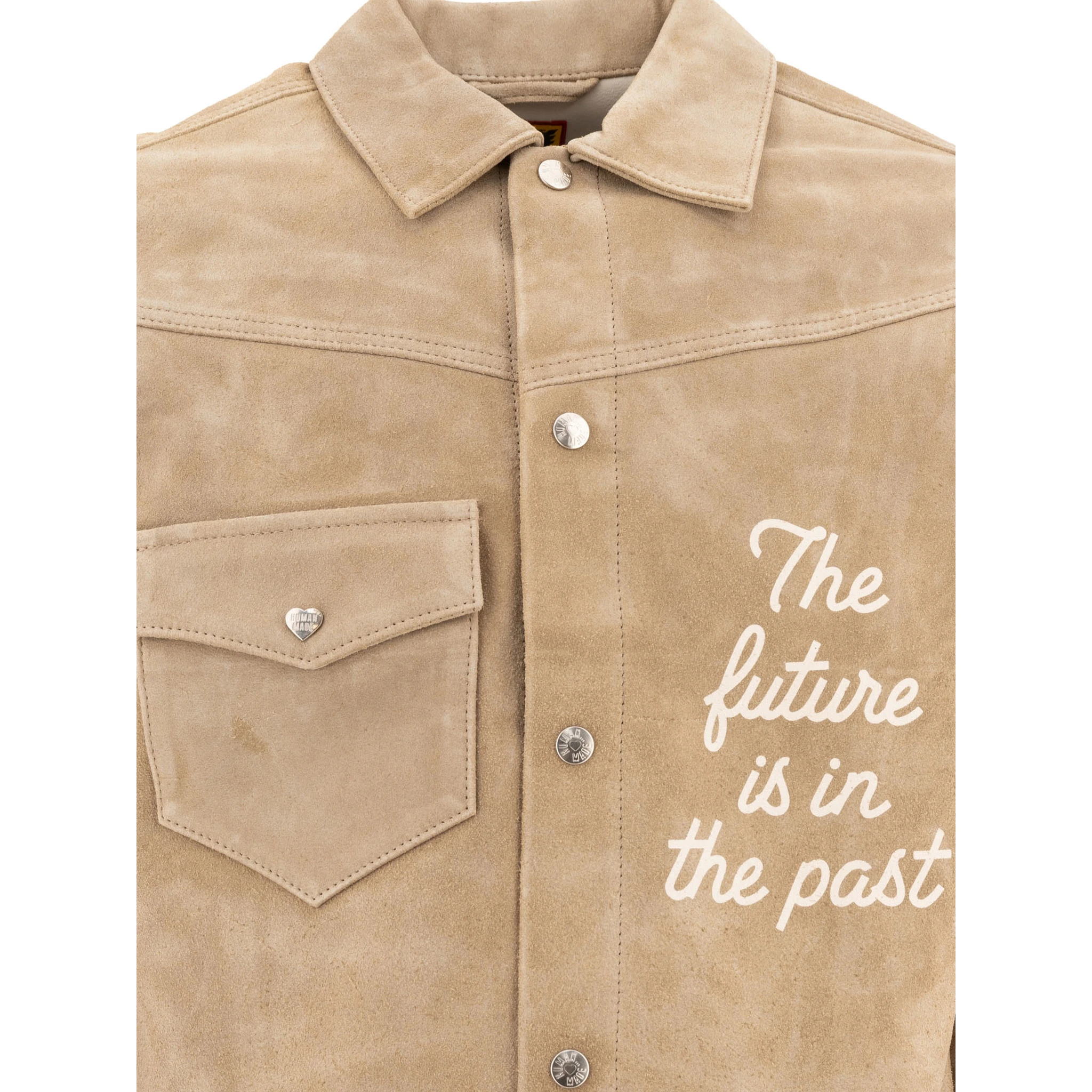 Suede leather jacket