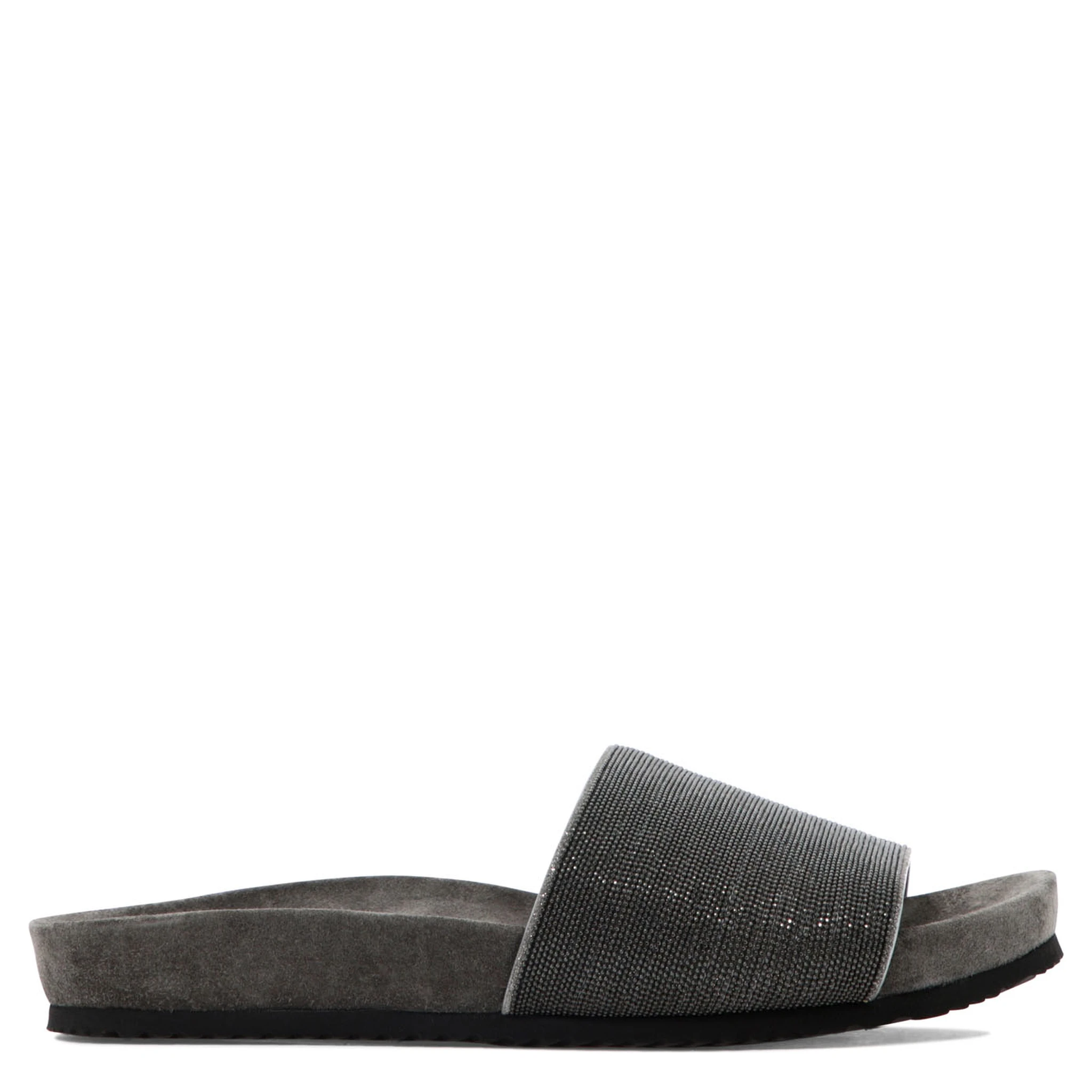 Suede "Precious" slides
