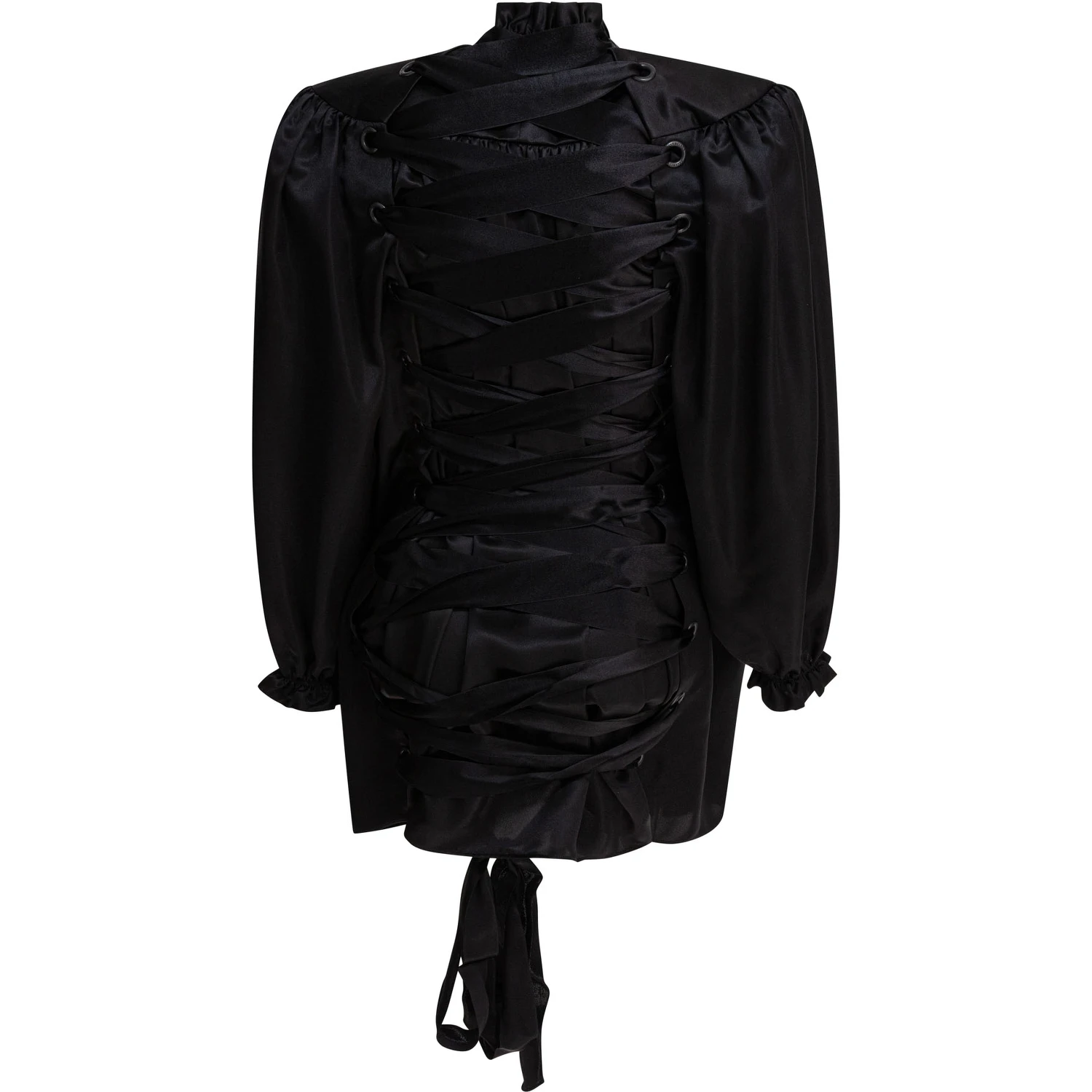Lace-up blouse