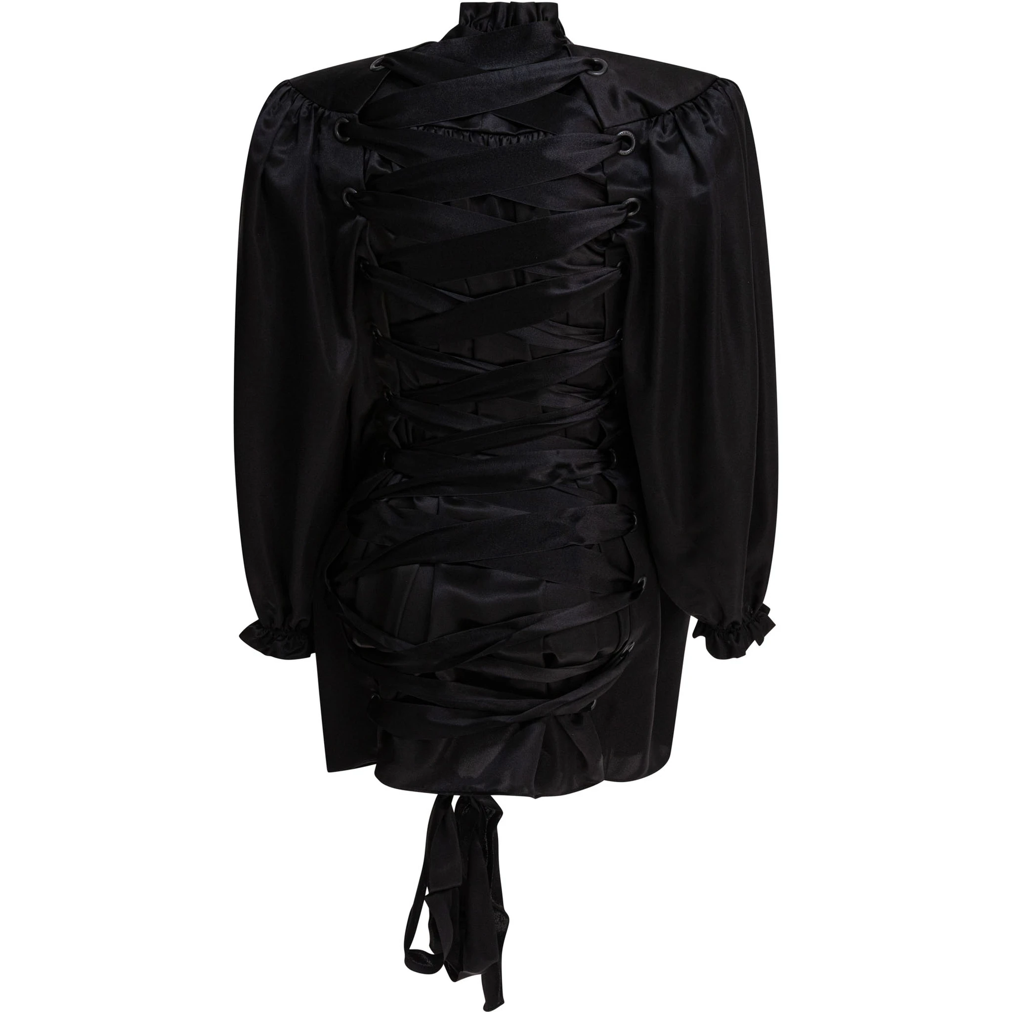 Lace-up blouse