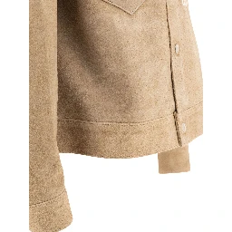 Suede leather jacket
