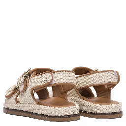 "Maya" raffia sandals