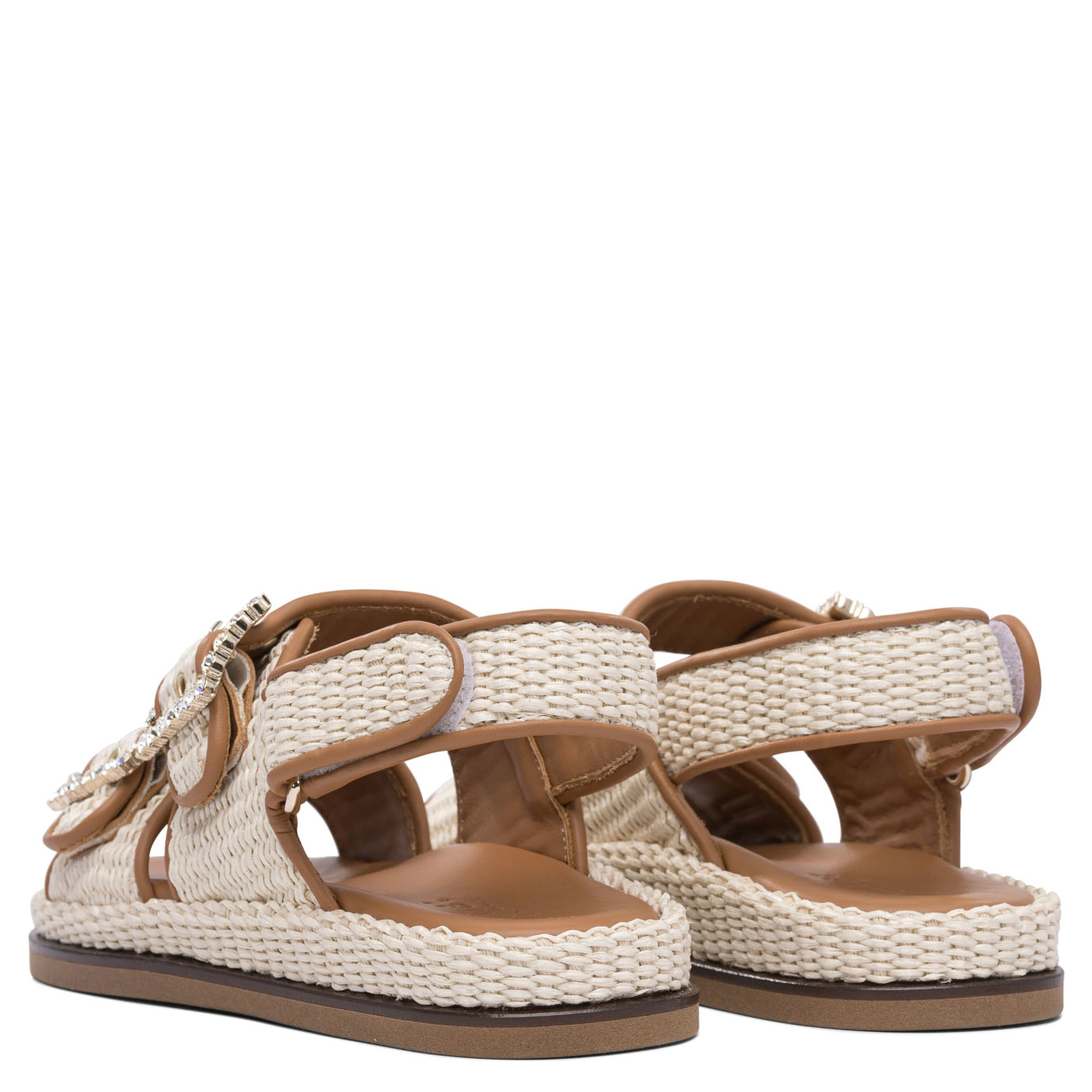 "Maya" raffia sandals