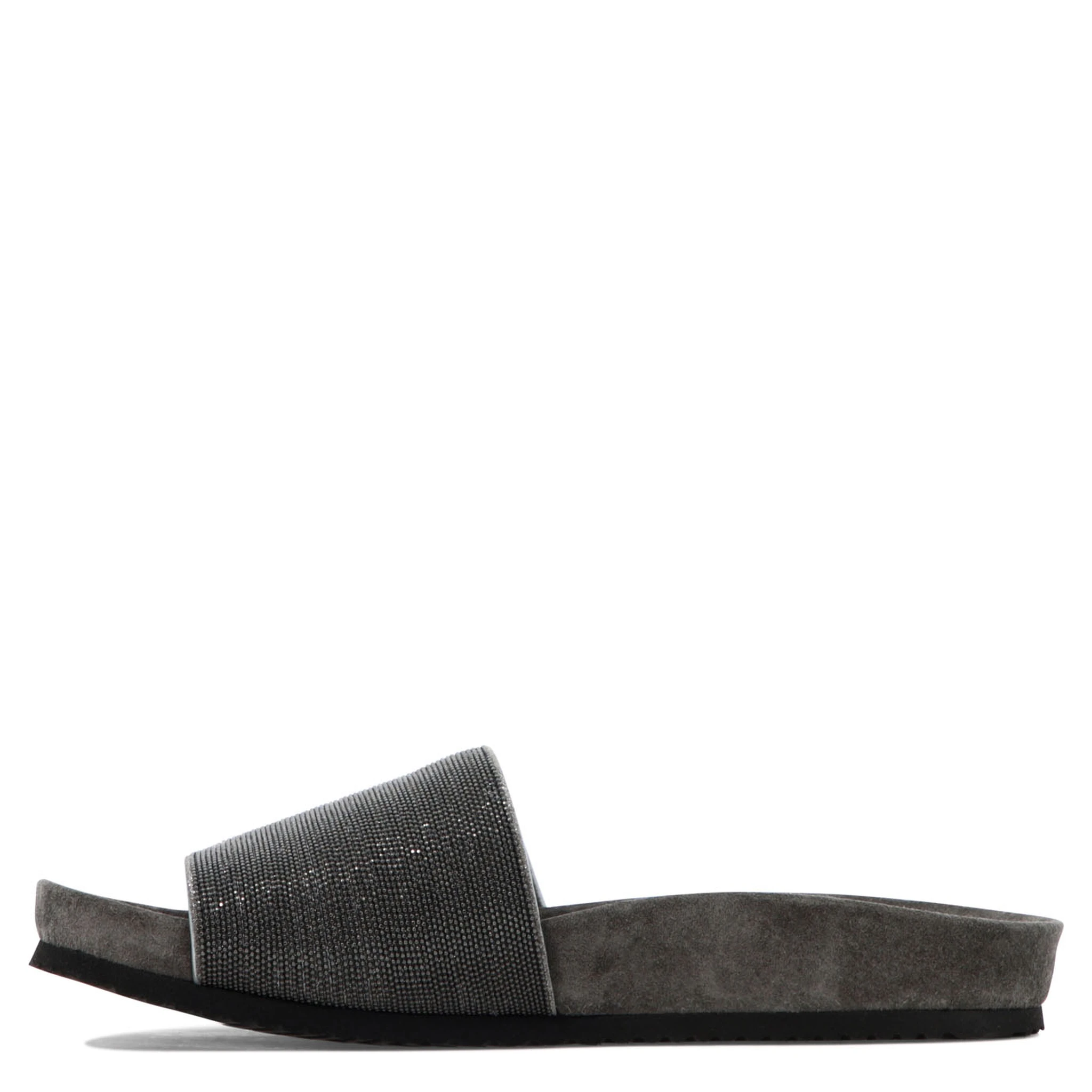 Suede "Precious" slides