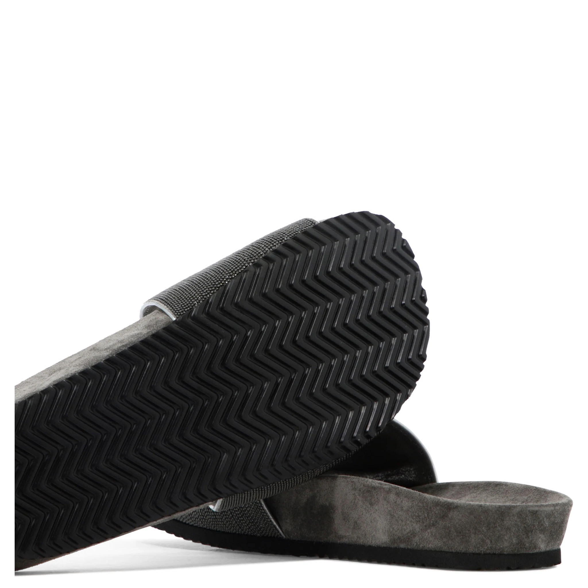 Suede "Precious" slides