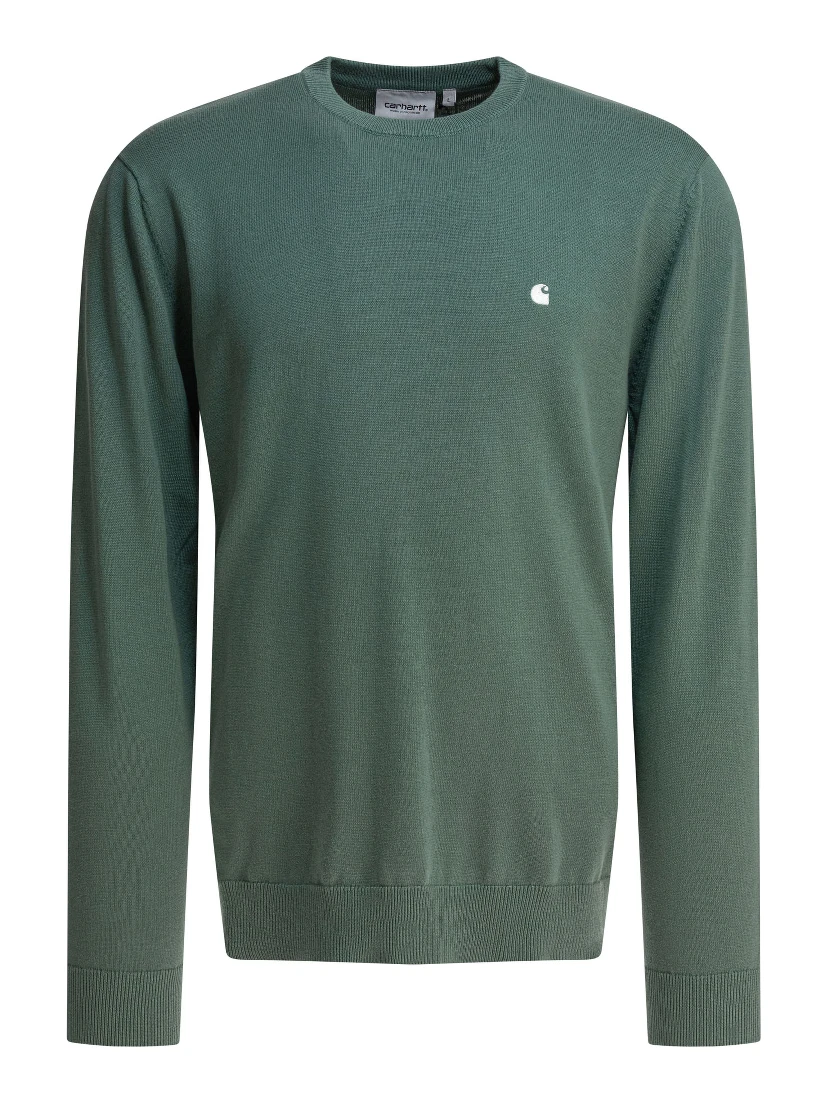 Crew-neck sweater with logo