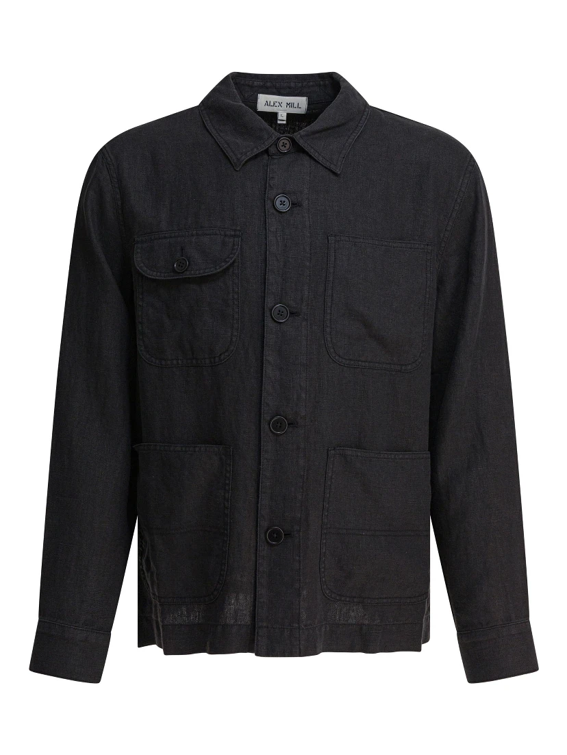 Linen work jacket