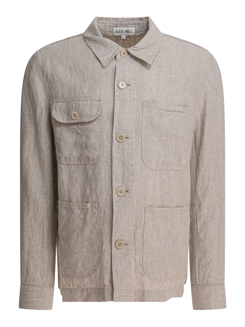 Linen work jacket