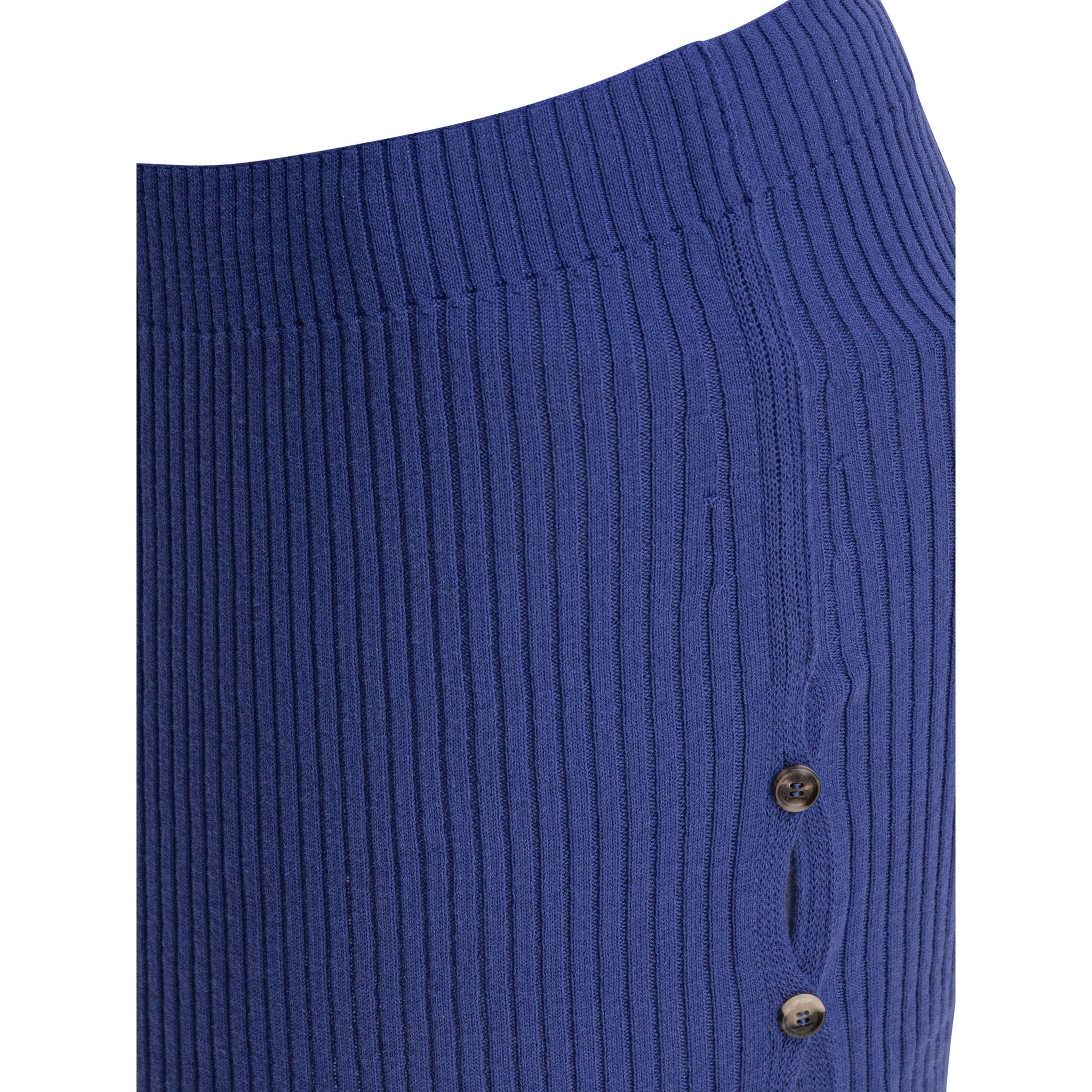 Cotton and wool pencil skirt