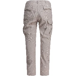 Linen-blend cargo pants