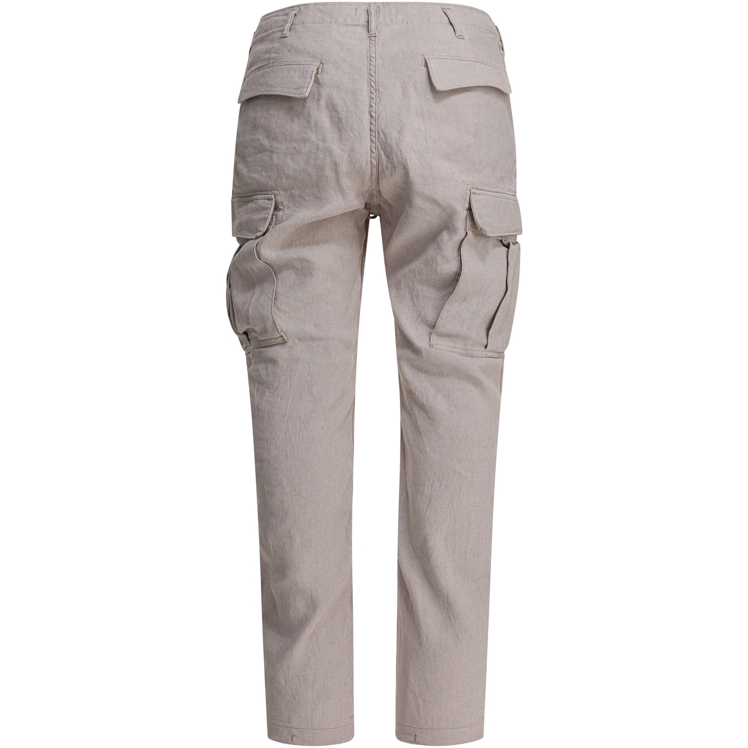 Linen-blend cargo pants