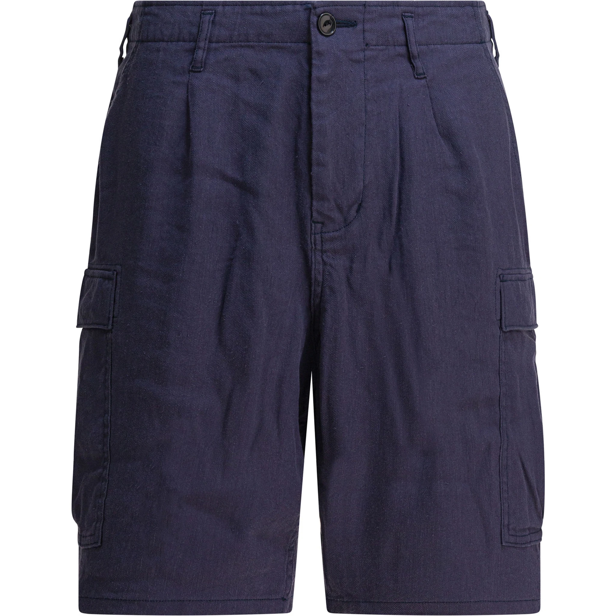 Linen cargo shorts