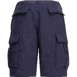 Linen cargo shorts