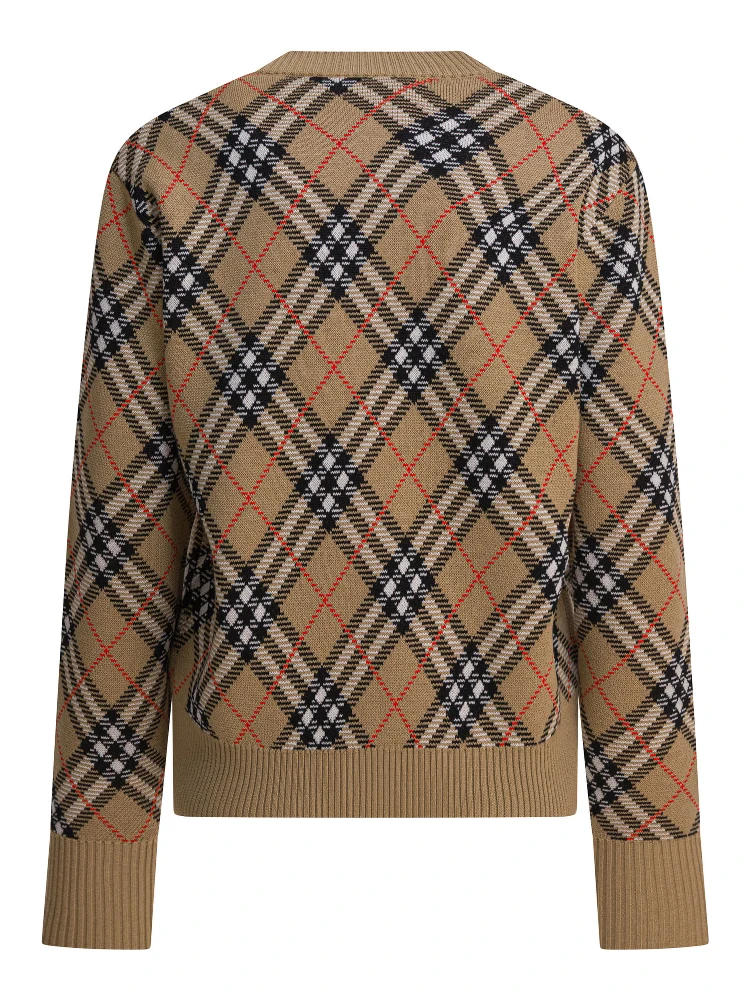 Wool blend crew neck sweater alternative