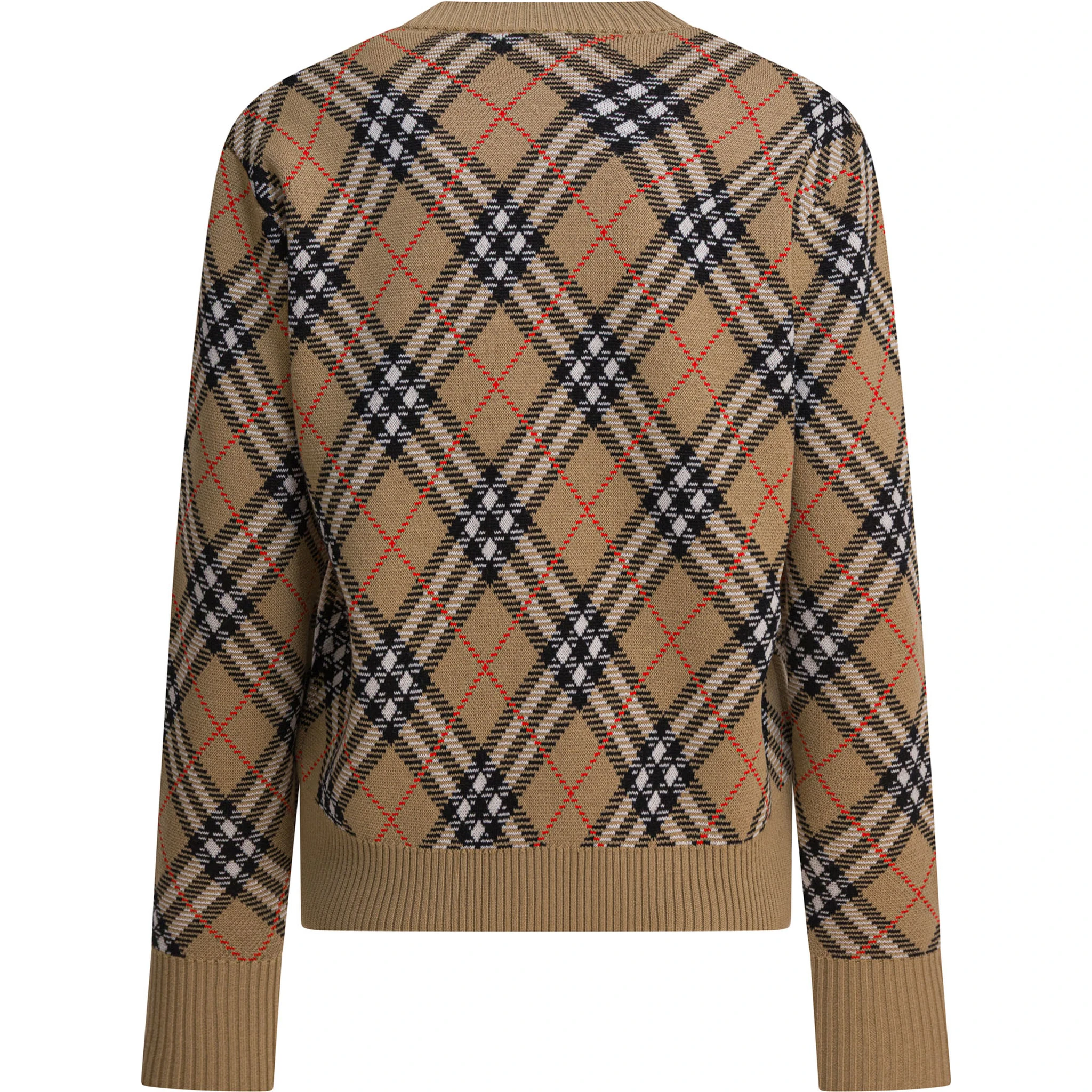 Wool blend crew neck sweater