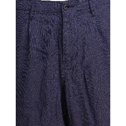 Linen cargo shorts