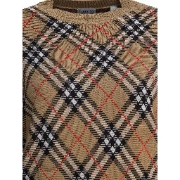 Wool blend crew neck sweater