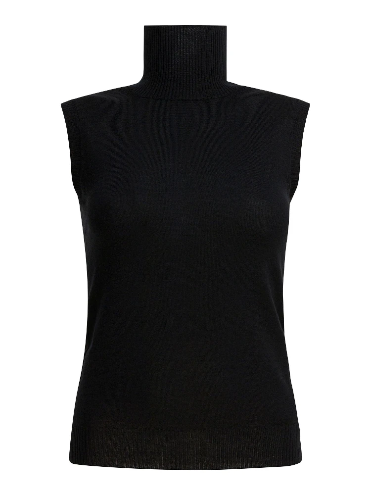 Mock neck sleeveless