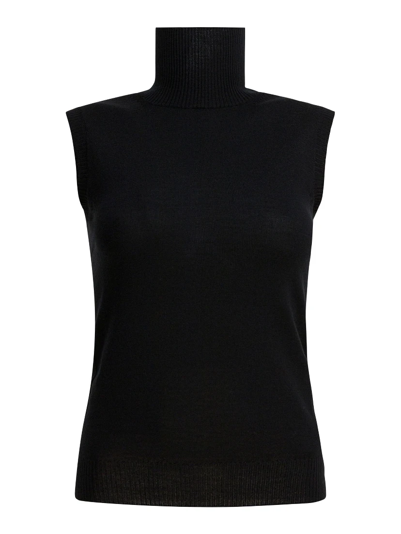 Mock neck sleeveless