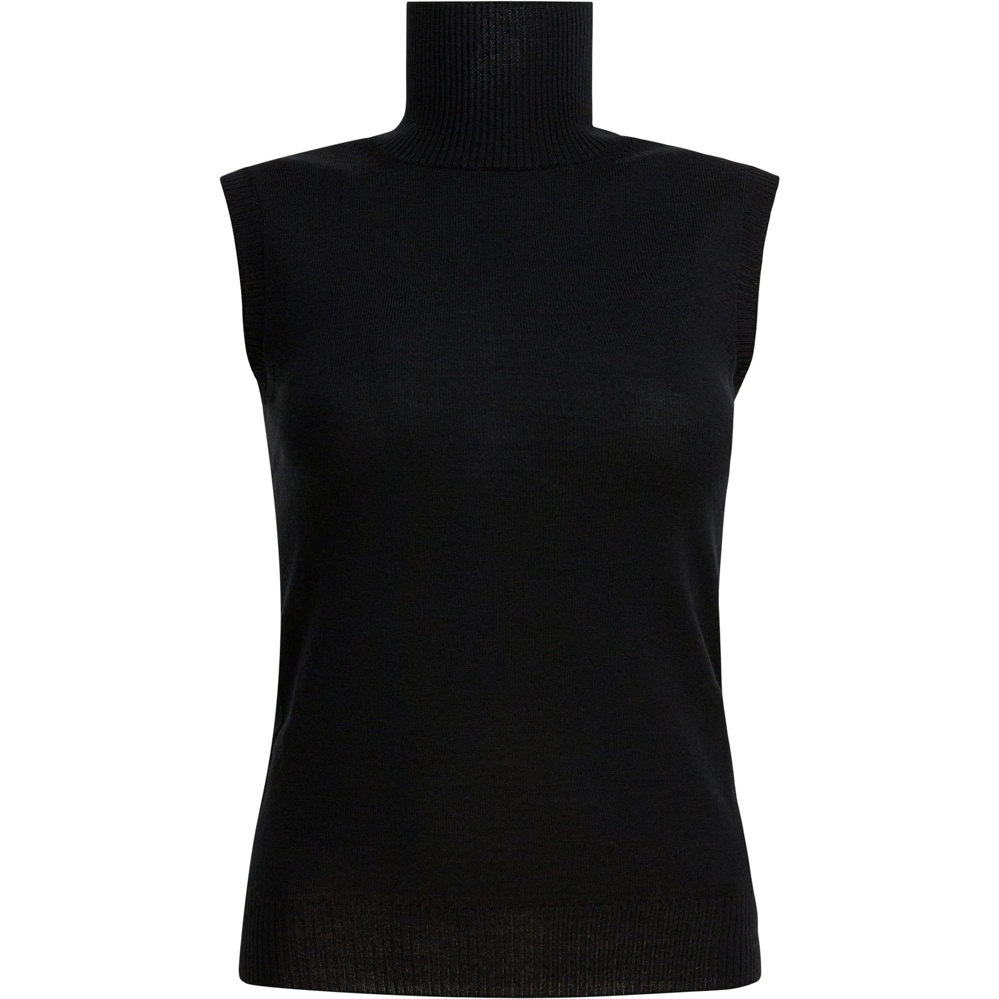 Mock neck sleeveless