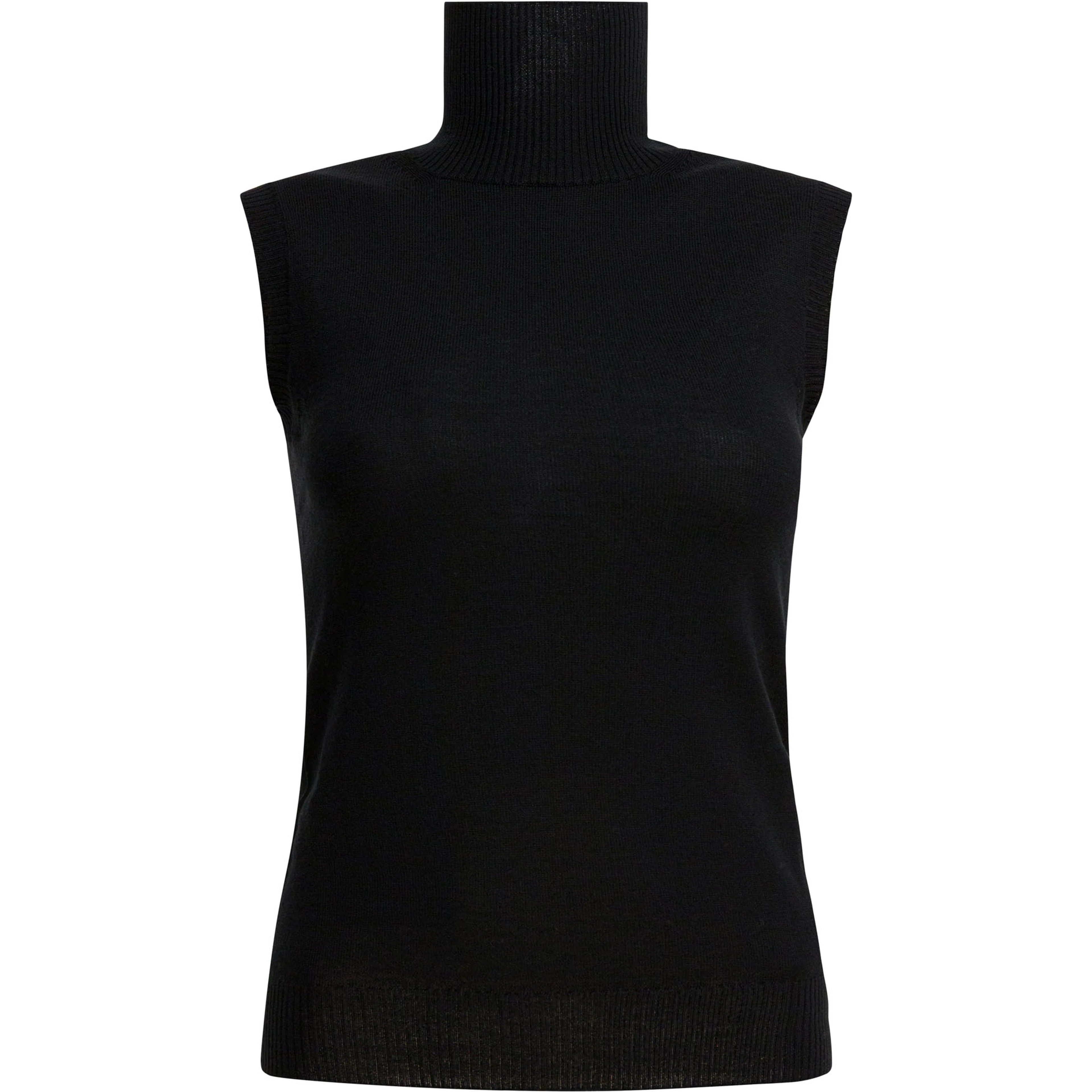 Mock neck sleeveless