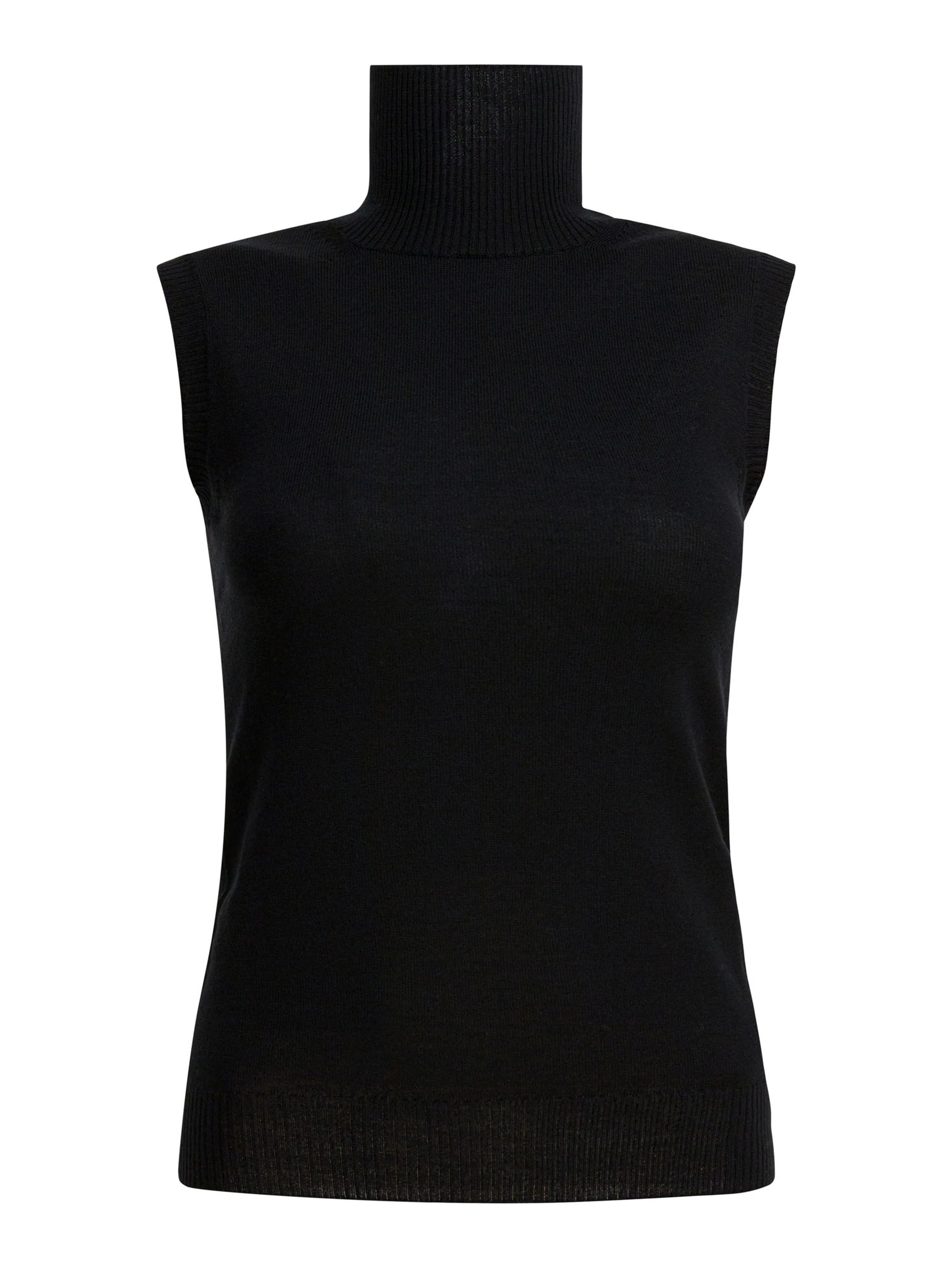Mock neck sleeveless