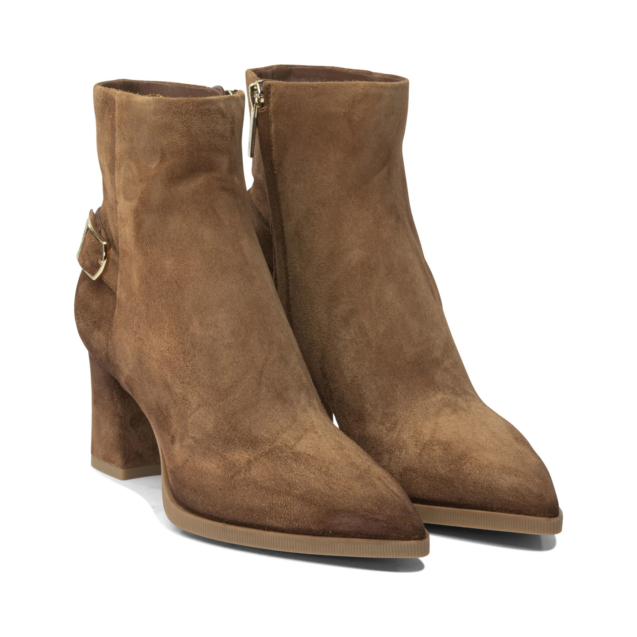Suede ankle boots 65mm