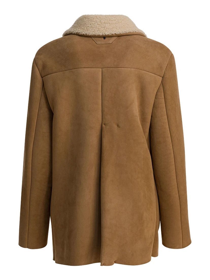 Balzer shearling suede leather jacket