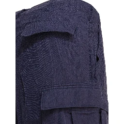 Linen cargo shorts