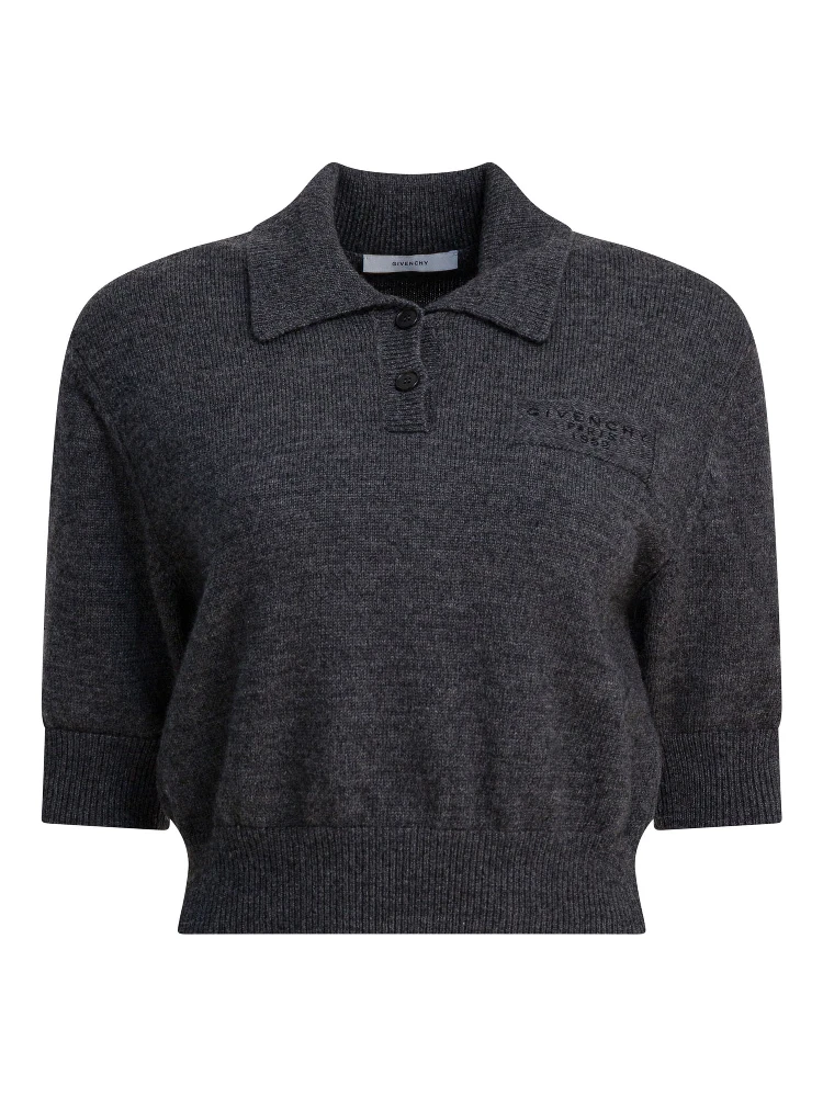 "Givenchy Paris 1952" Wool polo shirt