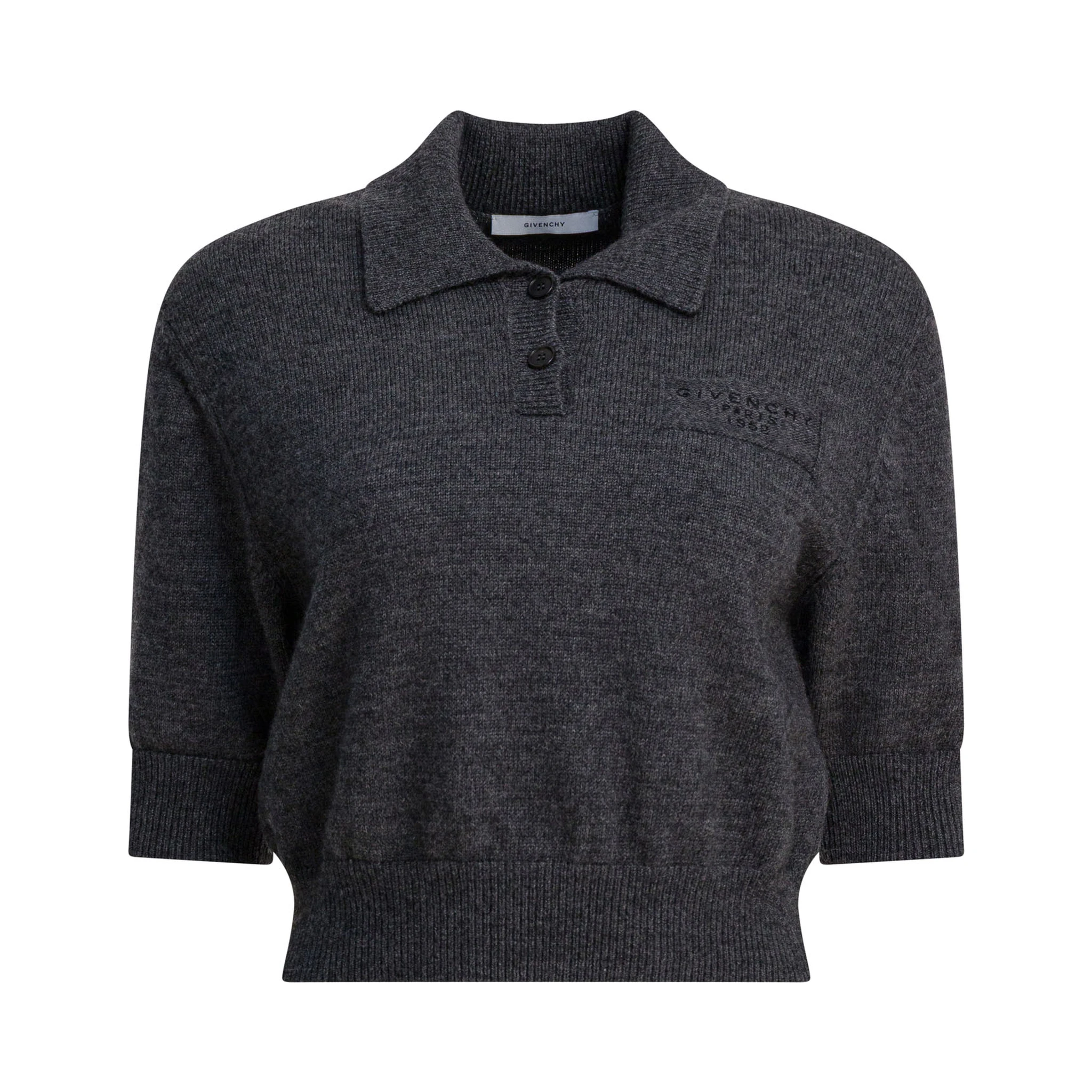 "Givenchy Paris 1952" Wool polo shirt