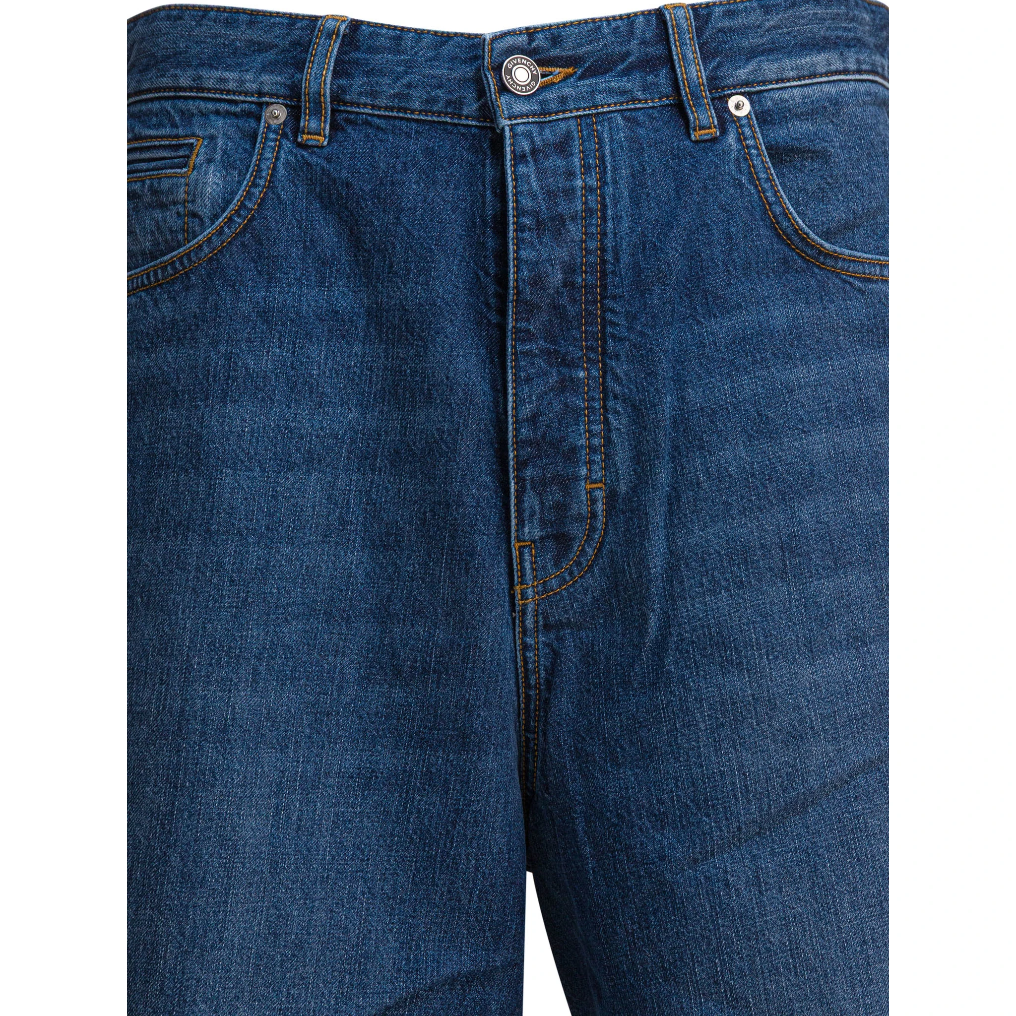 بنطلون جينز واسع الساق