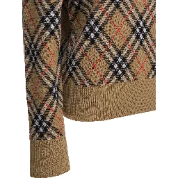 Wool blend crew neck sweater