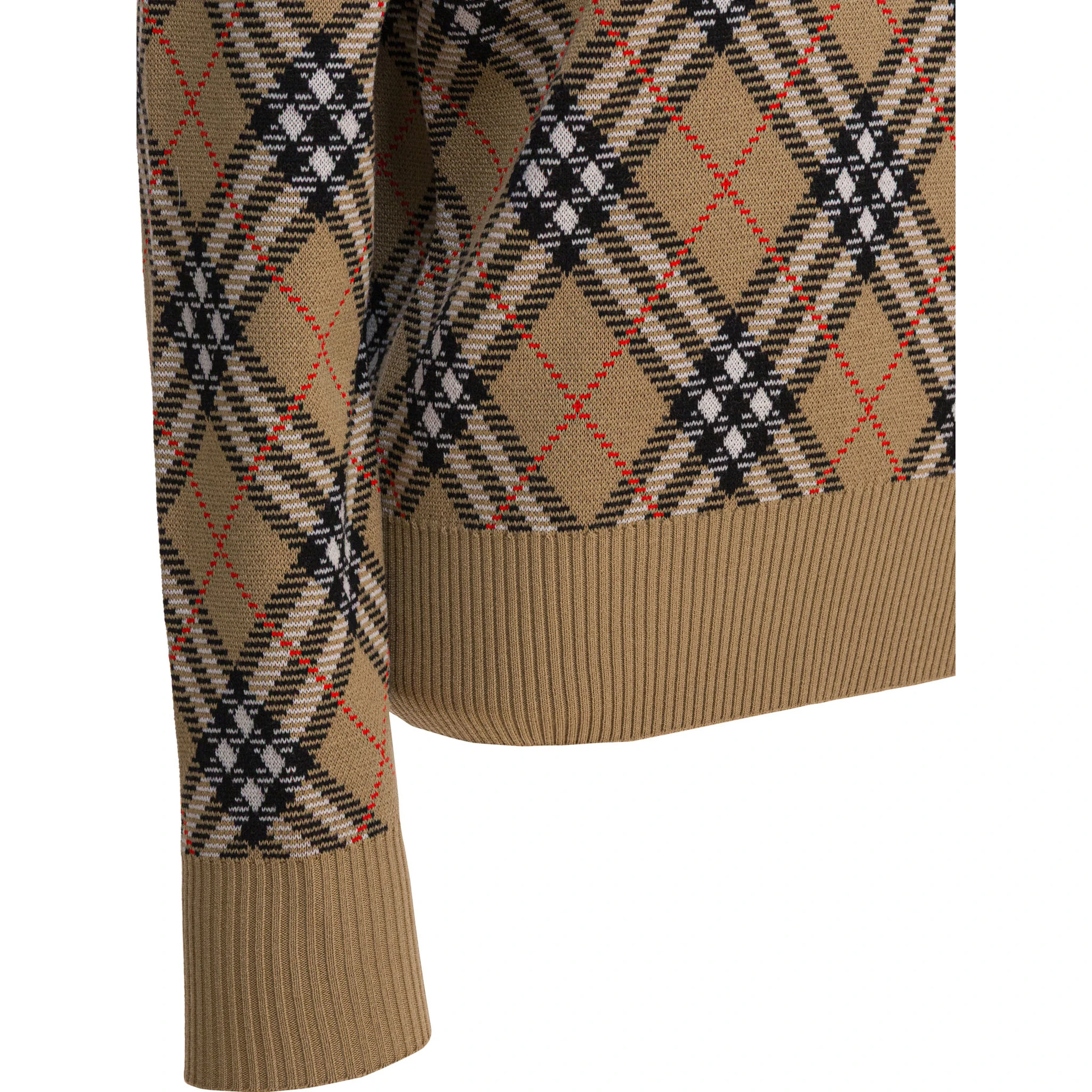 Wool blend crew neck sweater